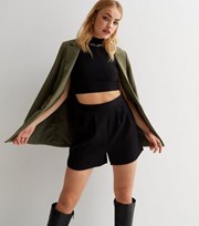New Look Black High Waisted Tailored Shorts